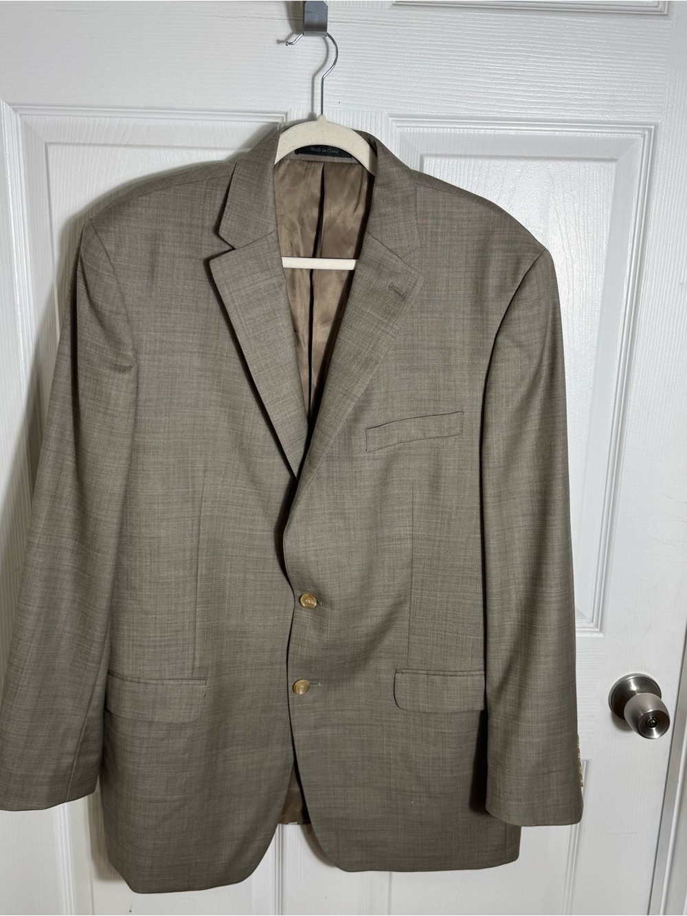 Lauren Ralph Lauren 100% Wool Blazer Sport Coat 44L Brown Tailored Jacket - Picture 8 of 8
